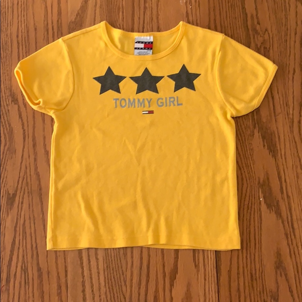 Tommy jeans gold mustard shirt